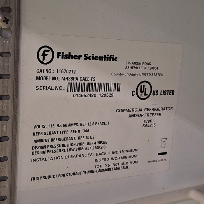 Fisher Scientific Fisher Scientific MH38PA-GAEE-FS Chromatography Refrigerator Research Lab reLink Medical