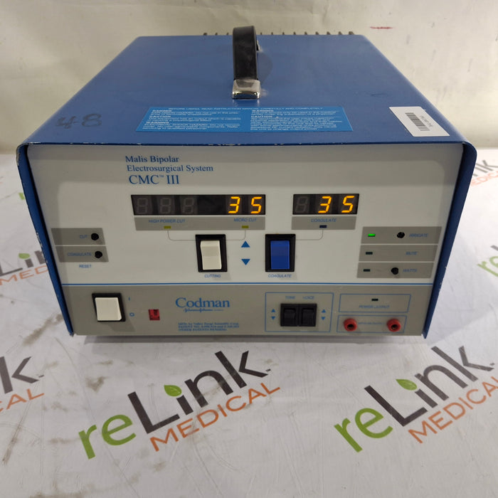 Codman Codman CMC III Malis Bipolar Electrosurgical System Electrosurgical Units reLink Medical