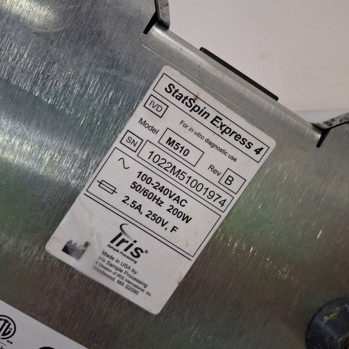 IRIS Medical IRIS Medical StatSpin Express 4 Bench Top Centrifuge Centrifuges reLink Medical