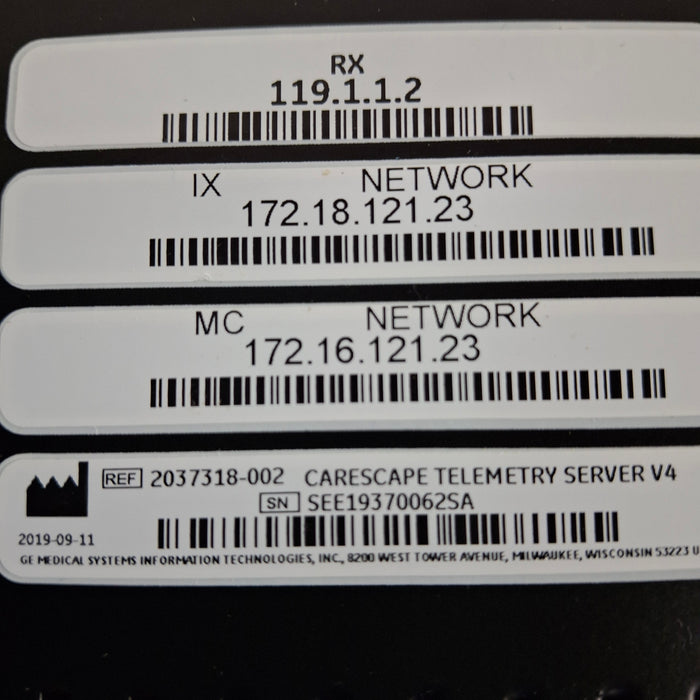 GE Healthcare GE Healthcare MP100R Telemetry Server Patient Monitors reLink Medical