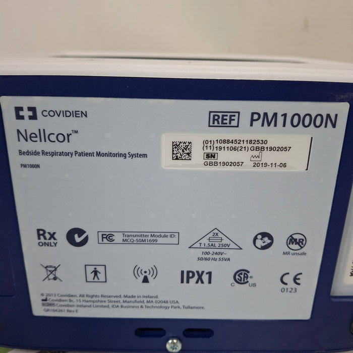 Covidien PM1000N Nellcor Bedside SPO2 Monitor