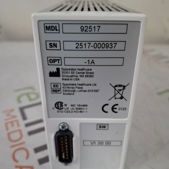 Spacelabs Healthcare Spacelabs Healthcare 92517 Opt 1A Capnography Module Patient Monitors reLink Medical