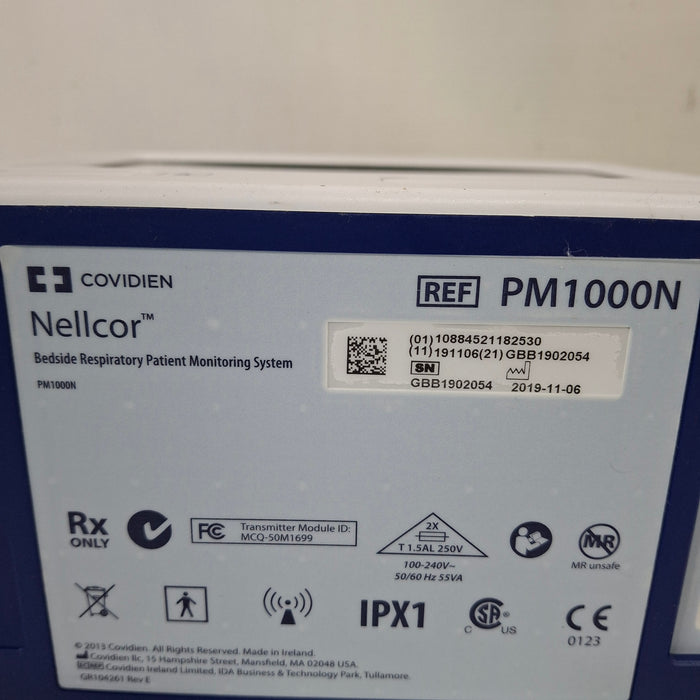 Covidien PM1000N Nellcor Bedside SPO2 Monitor