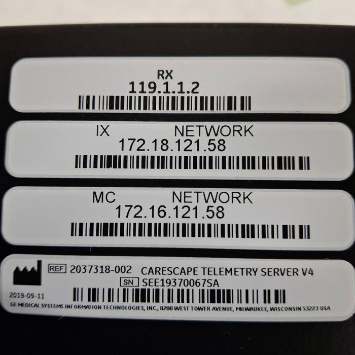 GE Healthcare GE Healthcare MP100R Telemetry Server Patient Monitors reLink Medical