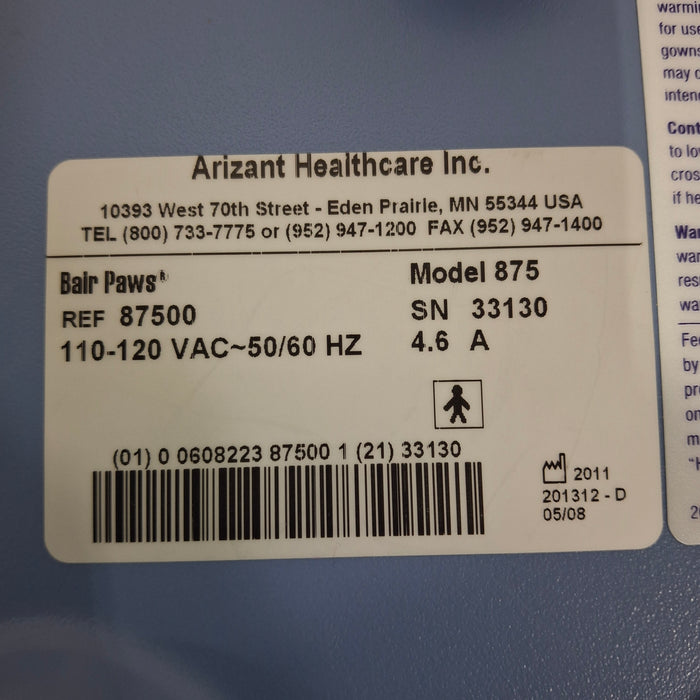 3M 3M Bair Paws 875 Patient Warmer Temperature Control Units reLink Medical