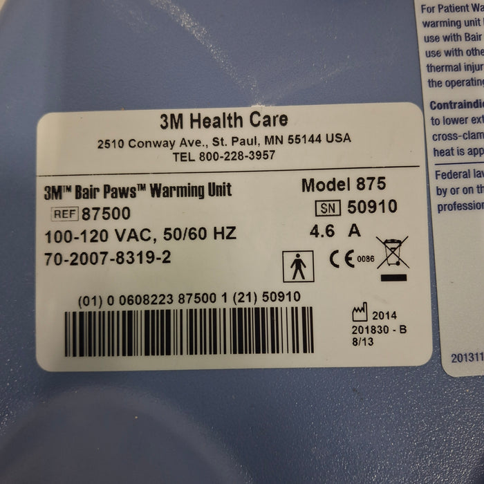 3M 3M Bair Hugger 875 Patient Warmer Temperature Control Units reLink Medical