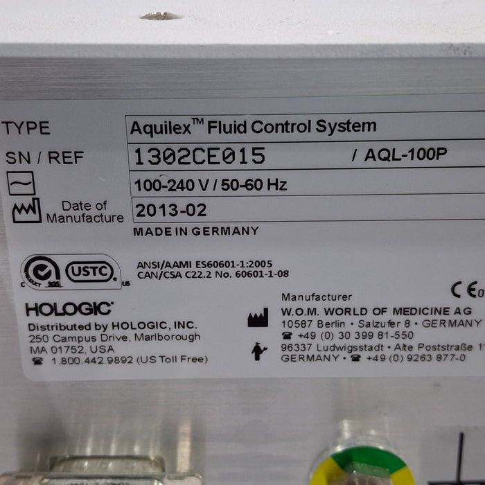 Hologic, Inc. Hologic, Inc. Aquilex Fluid Control System Surgical Equipment reLink Medical