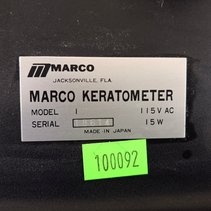 Marco Marco Model 1 Keratometer Ophthalmology reLink Medical