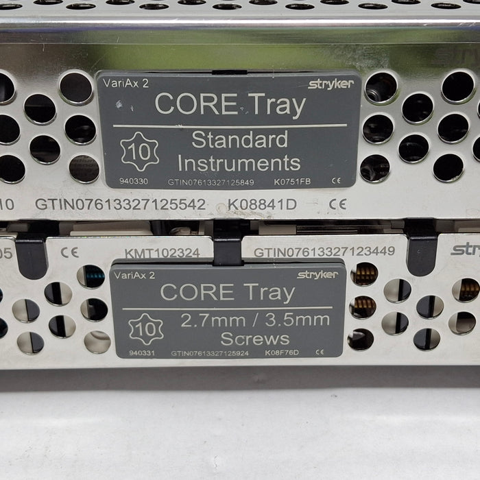 Stryker Stryker VariAx 2 Core Tray Surgical Sets reLink Medical