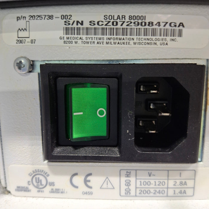 GE Healthcare GE Healthcare Solar 8000i Patient Monitor Patient Monitors reLink Medical