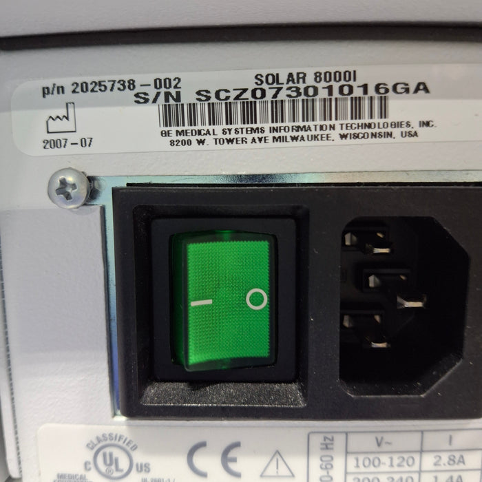 GE Healthcare GE Healthcare Solar 8000i Patient Monitor Patient Monitors reLink Medical