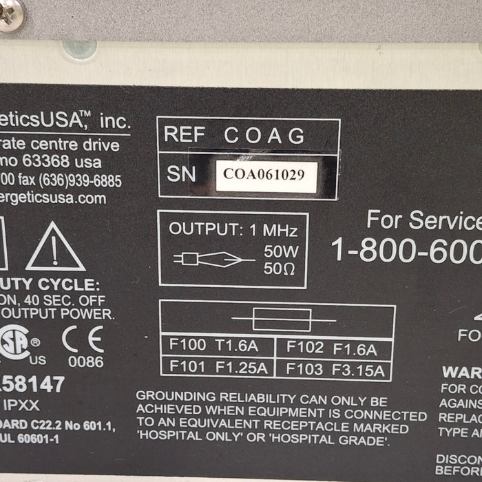 Synergetics Inc Malis COAG Eletrosurgical Unit