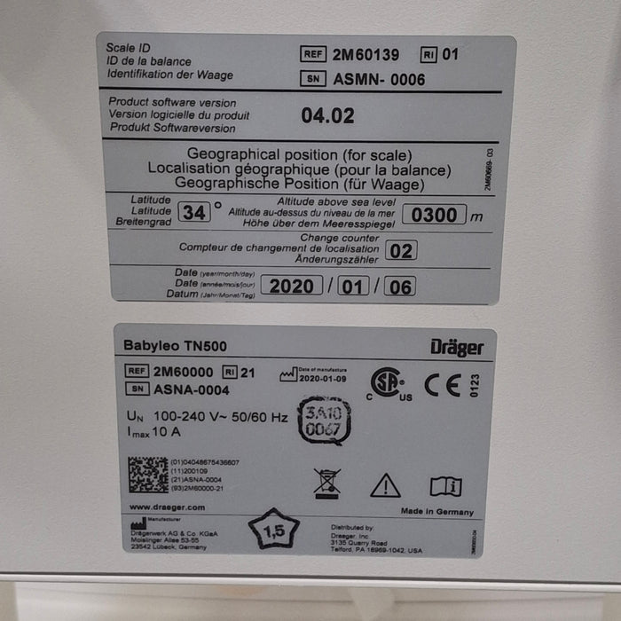 Draeger Medical Draeger Medical Babyleo TN500 Infant Incubator Infant Warmers and Incubators reLink Medical