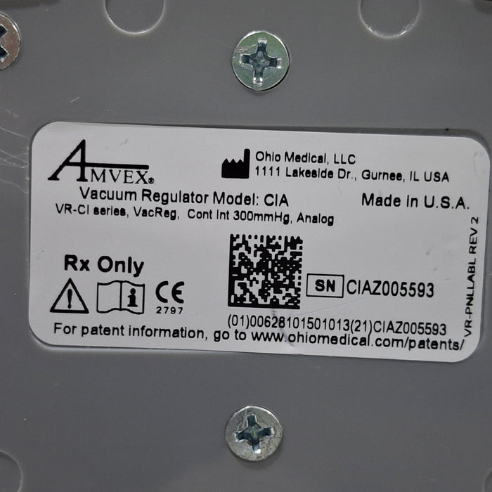 Amvex Amvex Vacuum Regulator Respiratory reLink Medical