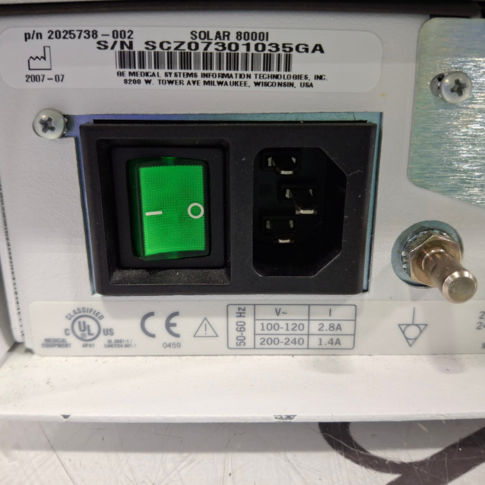 GE Healthcare Solar 8000i Patient Monitor