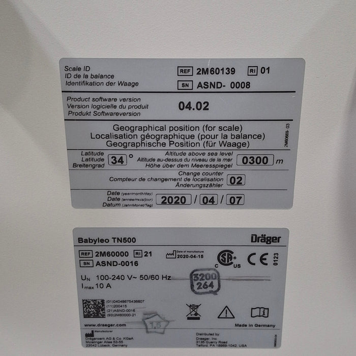 Draeger Medical Draeger Medical Babyleo TN500 Infant Incubator Infant Warmers and Incubators reLink Medical