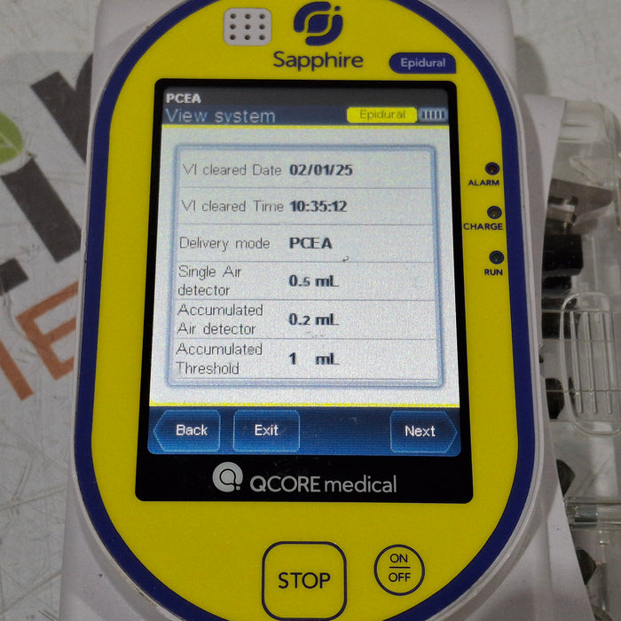 QCore Medical QCore Medical Sapphire Epidural Infusion Pump Infusion Pump reLink Medical