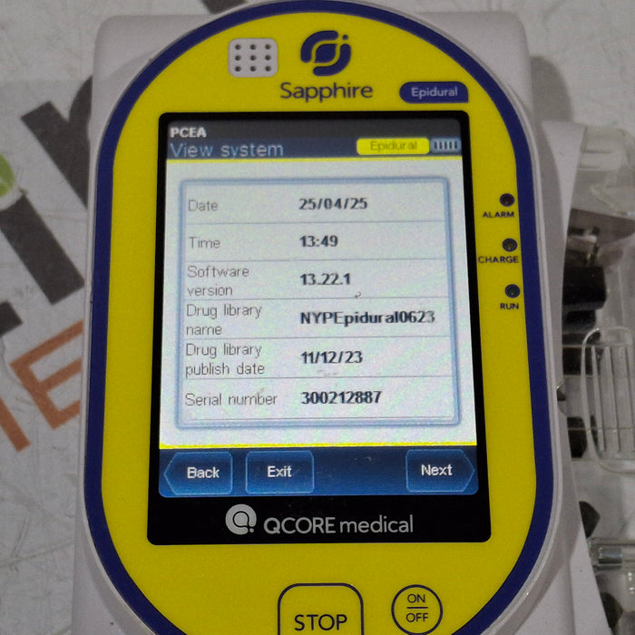 QCore Medical QCore Medical Sapphire Epidural Infusion Pump Infusion Pump reLink Medical