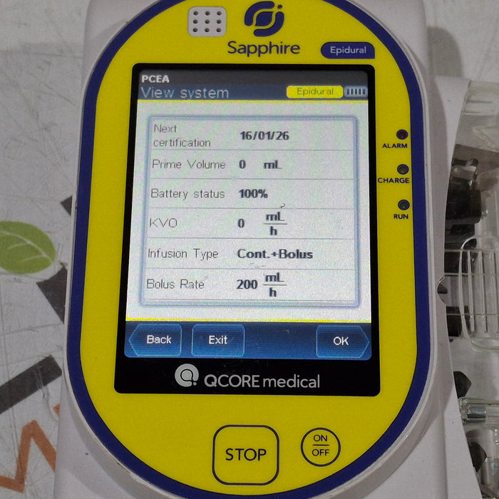 QCore Medical QCore Medical Sapphire Epidural Infusion Pump Infusion Pump reLink Medical