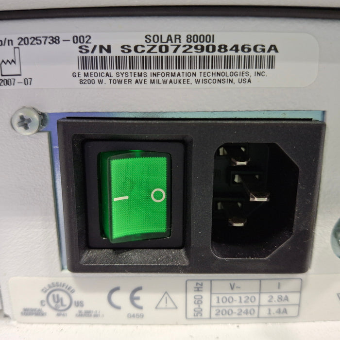 GE Healthcare GE Healthcare Solar 8000i Patient Monitor Patient Monitors reLink Medical