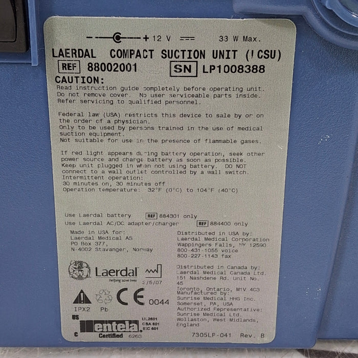 Laerdal Medical Laerdal Medical LCSU 88002001 Compact Suction Unit Surgical Equipment reLink Medical
