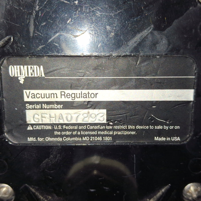 Ohmeda Medical Ohmeda Medical Vacuum Regulator Respiratory reLink Medical