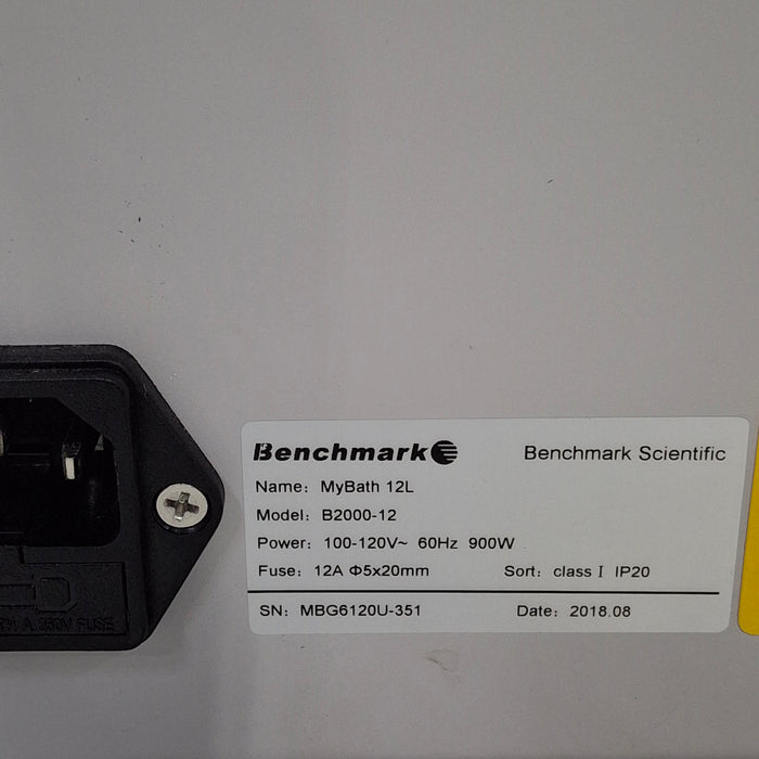 Benchmark Scientific MyBath 12L Water Bath