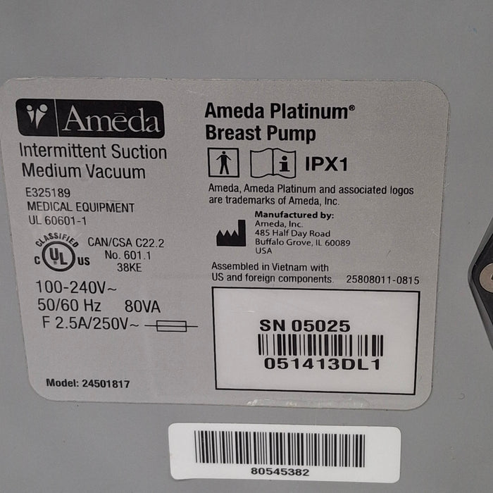 Ameda Platinum Breast Pump