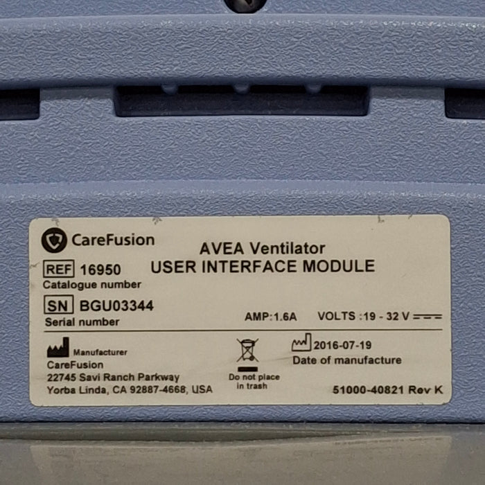 CareFusion CareFusion Avea Ventilator Respiratory reLink Medical