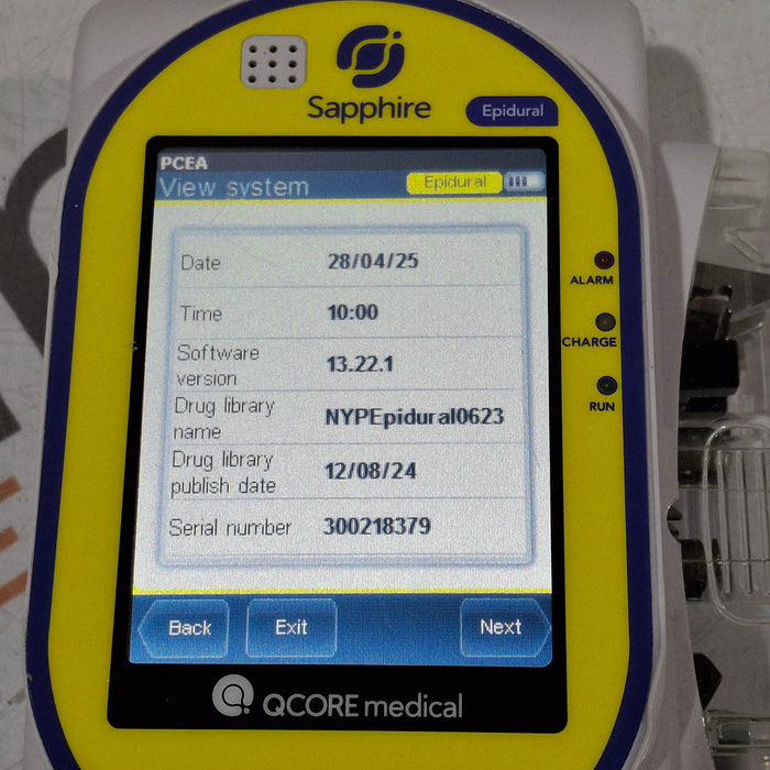 QCore Medical QCore Medical Sapphire Epidural Infusion Pump Infusion Pump reLink Medical