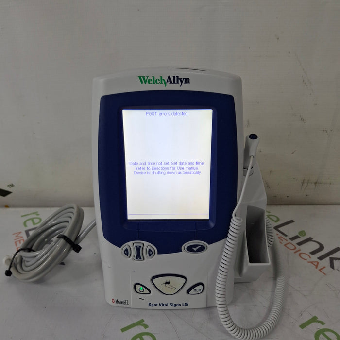 Welch Allyn Welch Allyn Spot LXi - NIBP, SureTemp Plus, Masimo SpO2 Vital Signs Monitor Patient Monitors reLink Medical