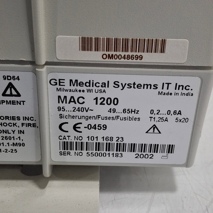 GE Healthcare GE Healthcare MAC 1200 ECG Cardiology reLink Medical