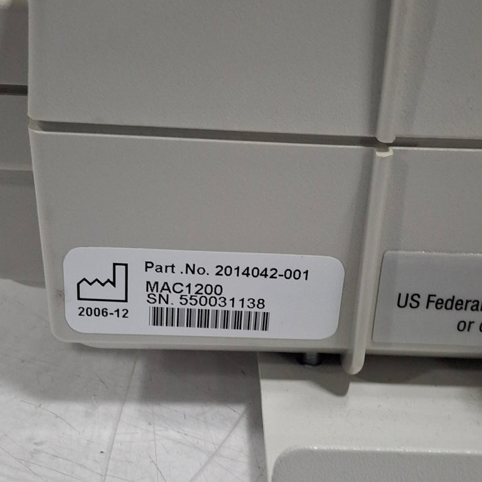 GE Healthcare MAC 1200 ECG