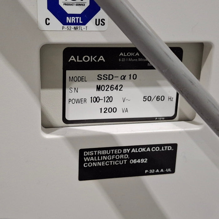 Aloka Prosound Alpha 10 Premier Ultrasound