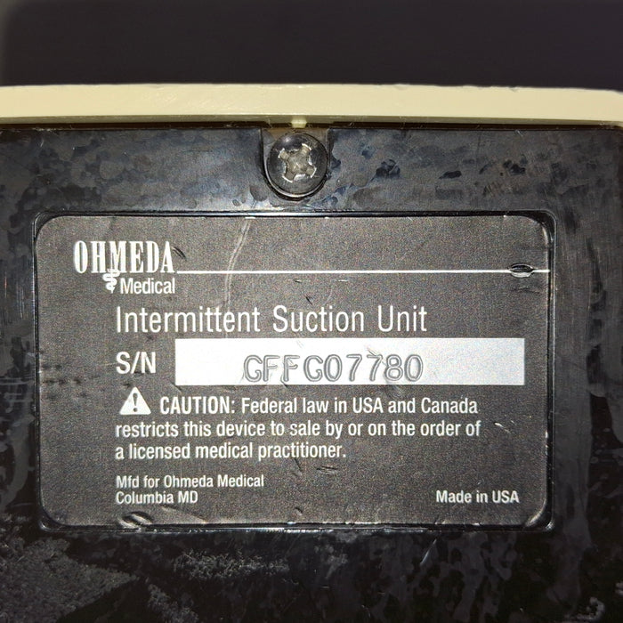 Ohmeda Medical 200 Intermittent Suction Unit