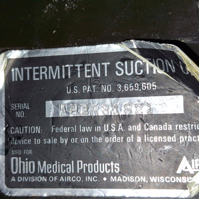 Ohmeda Medical Ohmeda Medical 200 Intermittent Suction Unit Respiratory reLink Medical