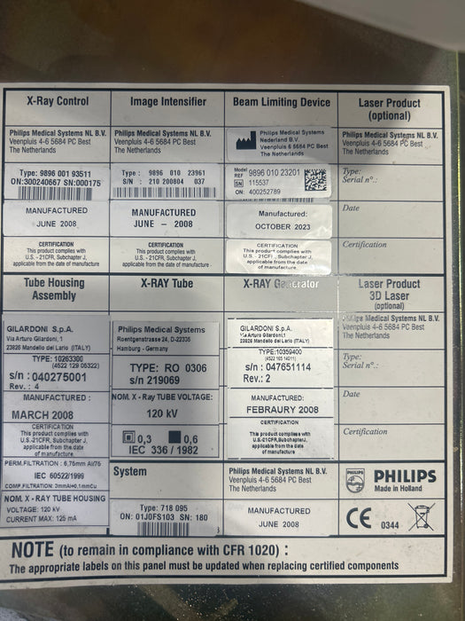 Philips Philips BV Pulsera C-Arm C-Arms & Tables reLink Medical