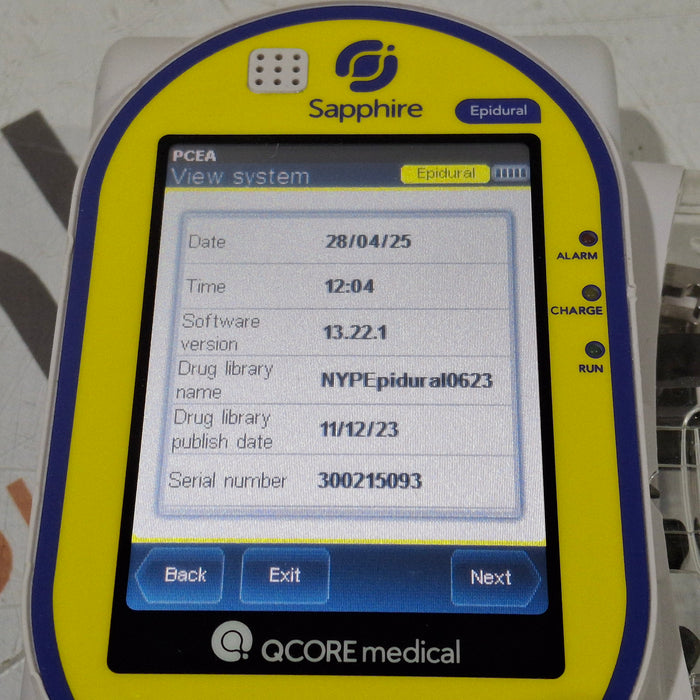 QCore Medical QCore Medical Sapphire Epidural Infusion Pump Infusion Pump reLink Medical