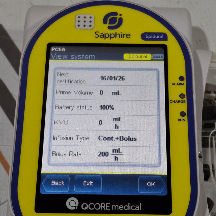QCore Medical QCore Medical Sapphire Epidural Infusion Pump Infusion Pump reLink Medical