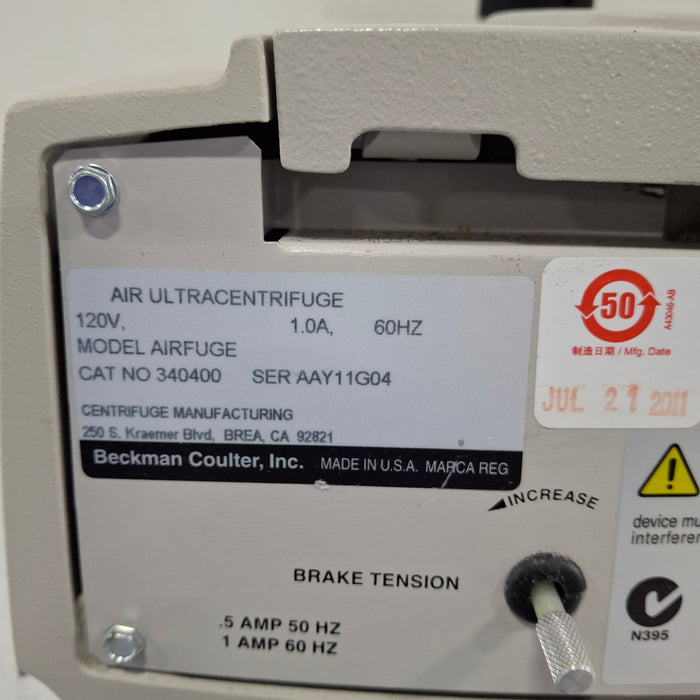 Beckman Coulter Beckman Coulter AIRFUGE Air-Driven Centrifuge Centrifuges reLink Medical