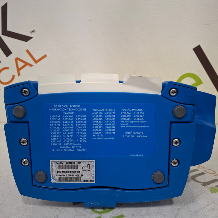 GE Healthcare GE Healthcare Dinamap V100 - NIBP, SpO2, Temp Vital Signs Monitor Patient Monitors reLink Medical