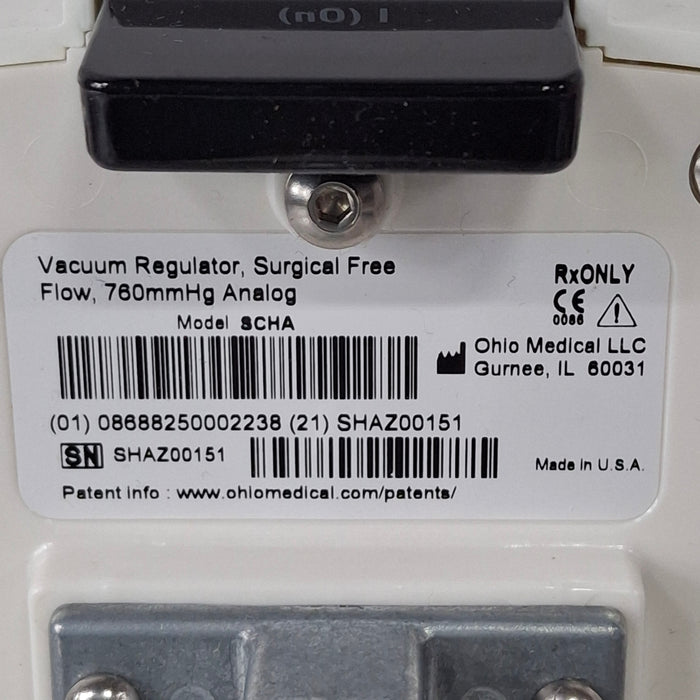 Ohio Medical Corporation Vacuum Regulator