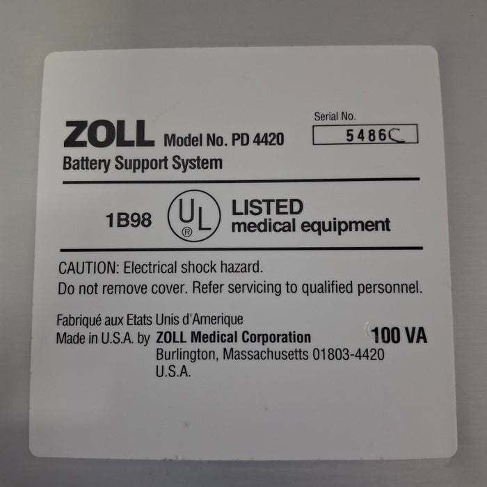 Zoll Zoll PD-4420 Battery Support System Charger Defibrillators reLink Medical