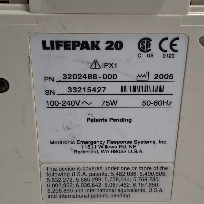 Physio-Control Physio-Control LifePak 20 Defib Defibrillators reLink Medical