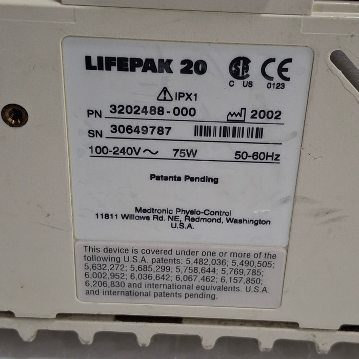 Physio-Control Physio-Control LifePak 20 Defib Defibrillators reLink Medical