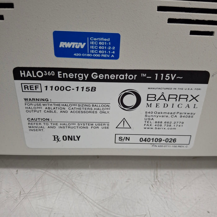 Barrx Medical Barrx Medical Halo 360 RF Generator Electrosurgical Units reLink Medical