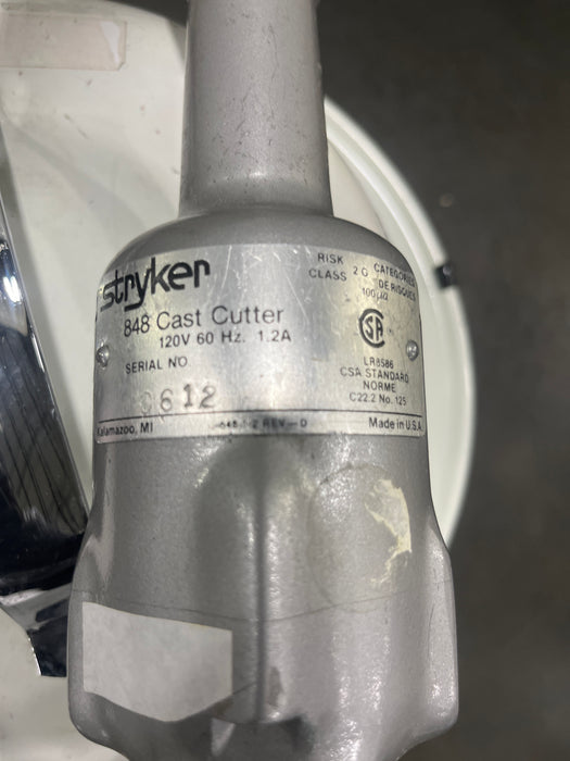 Stryker Stryker 848 Cast Cutter with 886 Plaster Vac Surgical Power Instruments reLink Medical