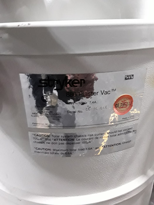 Stryker Stryker 848 Cast Cutter with 886 Plaster Vac Surgical Power Instruments reLink Medical
