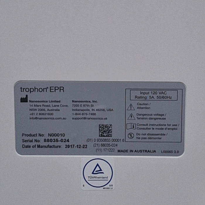 NanoSonics NanoSonics Trophon EPR High Level Disinfection Ultrasound reLink Medical