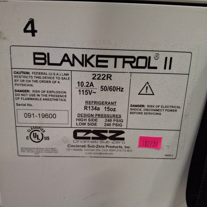 Cincinnati Sub-Zero CSZ Cincinnati Sub-Zero CSZ Blanketrol II Hyper/Hyporthermia Unit Temperature Control Units reLink Medical